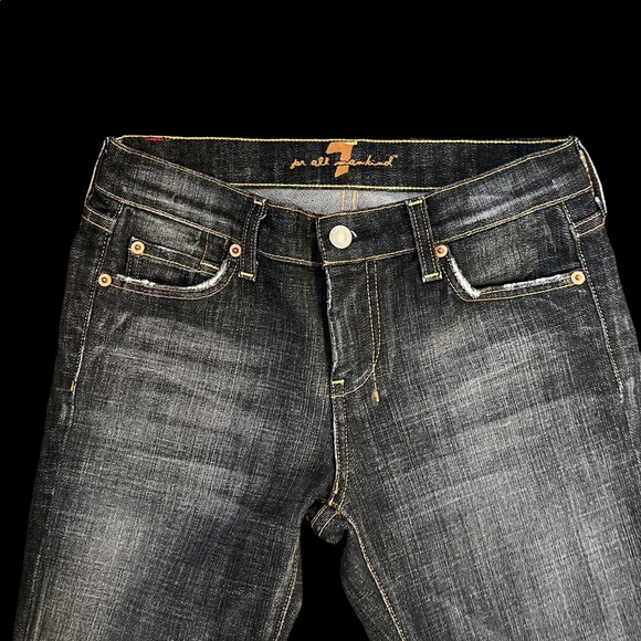 7 FOR ALL MANKIND DARK DENIM FLARE 26 - Picture 5 of 14